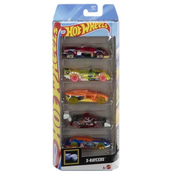 Hot Wheels Cadeauset met 5 Auto's - X-Raycers (JBJ74)