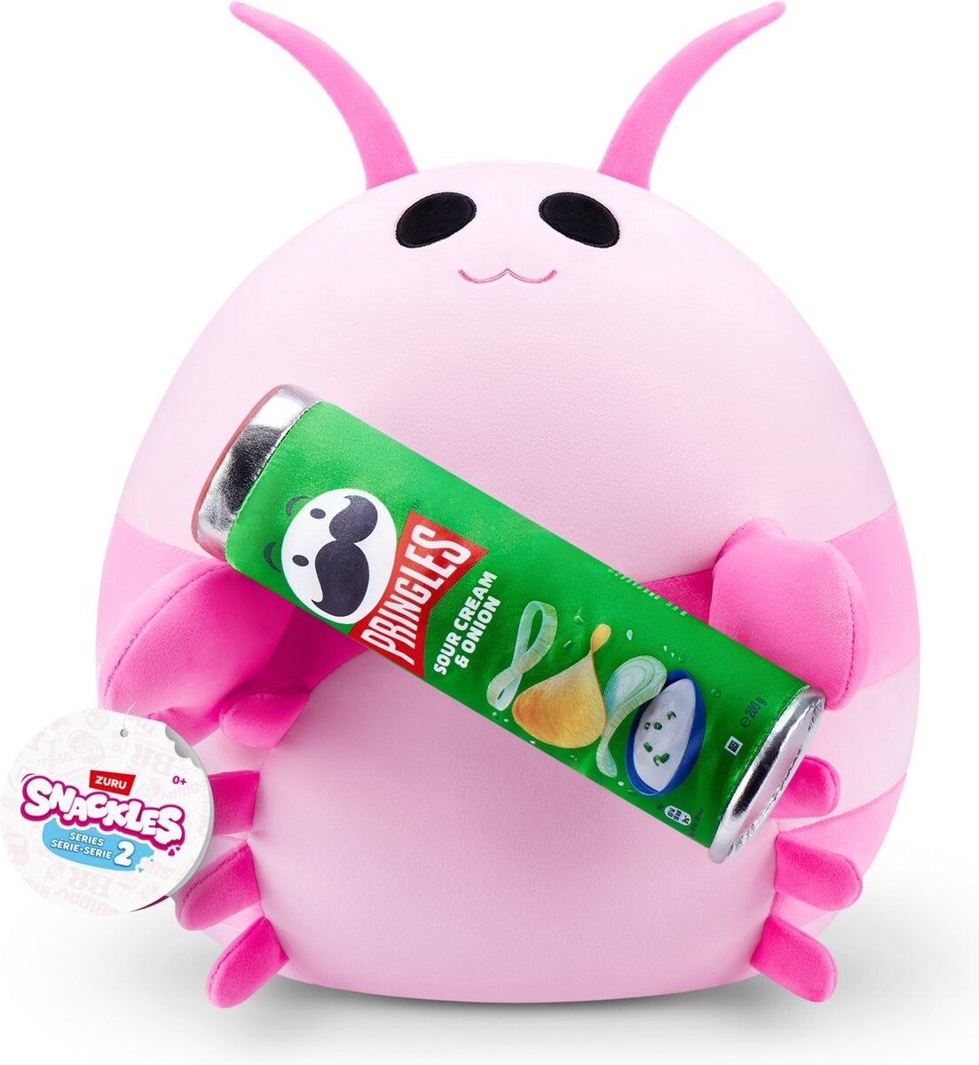 Snackles Series 2 - Garnaal Lily met Pringles - 35 cm