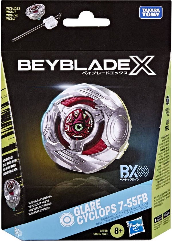 Beyblade X Starter Pack Top en Launcher - Glare Cyclops 7-55FB