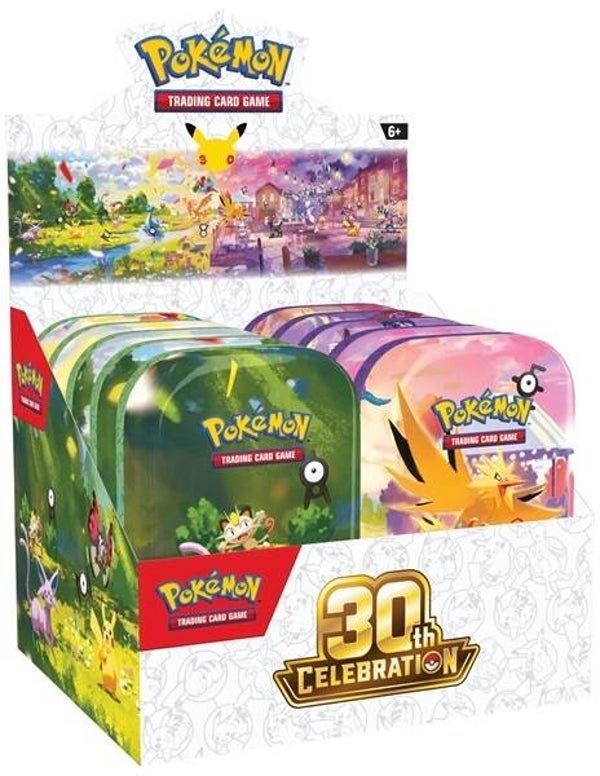 Pokemon TCG 30th Celebration Mini Tin - Display (10 stuks)