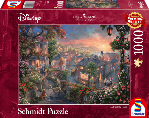 Disney Lady en de Vagebond - Puzzel 1000 stukjes