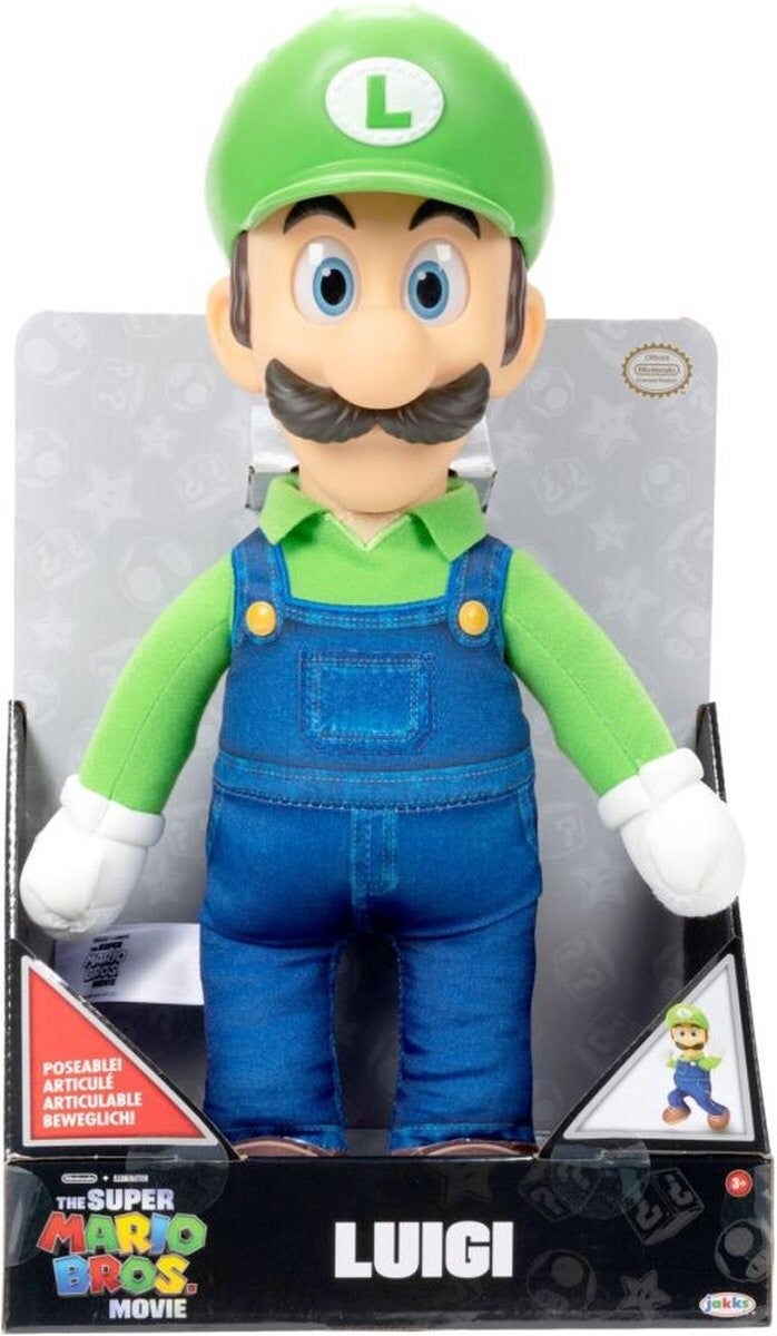 The Super Mario Bros. Movie Plush Figure Luigi 30 cm