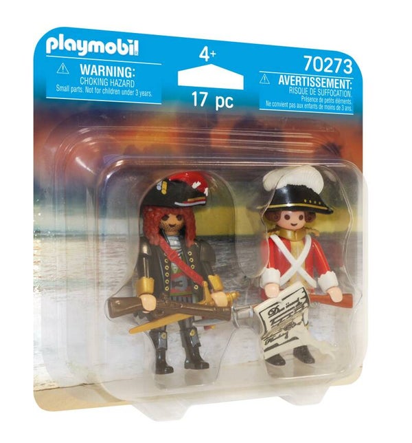 PLAYMOBIL Piratenkapitein en Roodroksoldaat - 70273