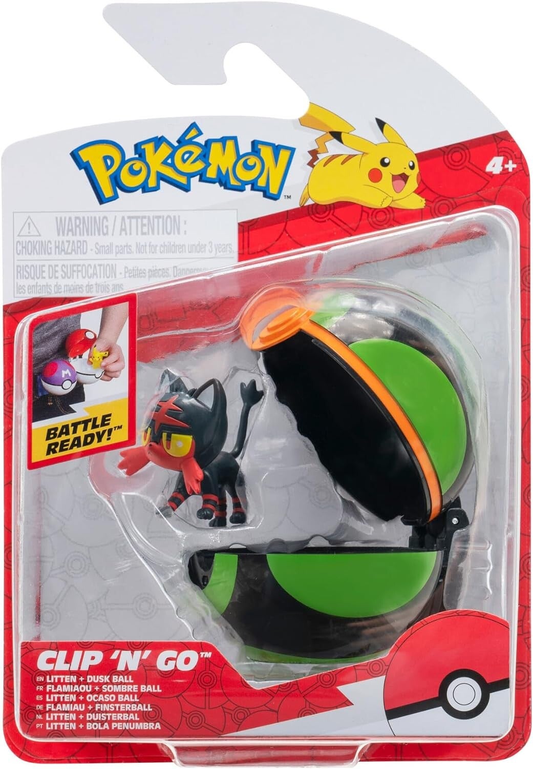 Pokemon Clip 'n Go Litten Dusk Ball