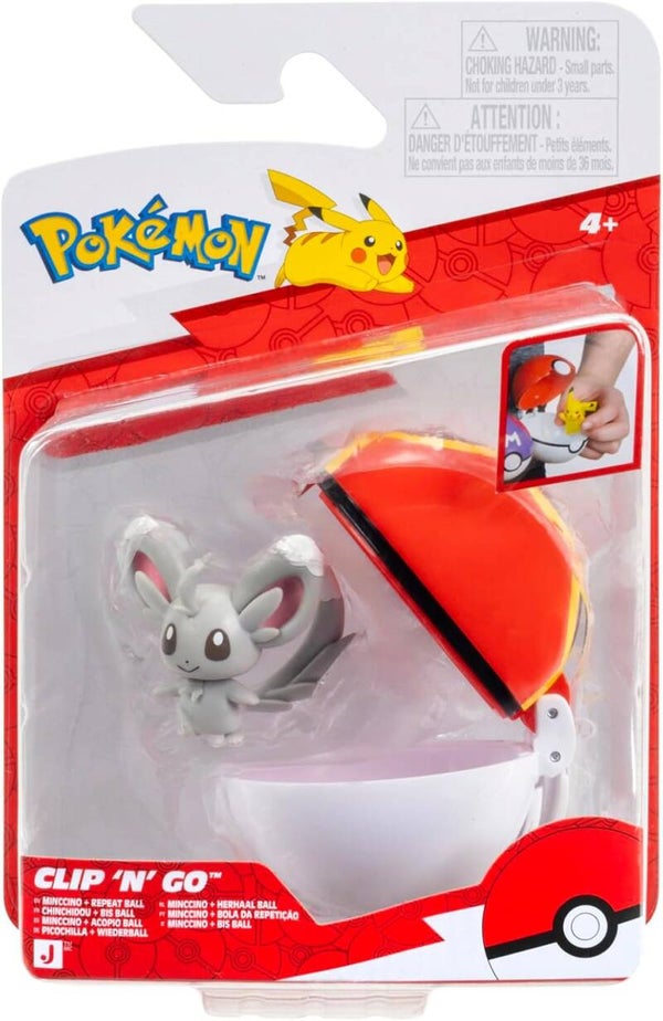 Pokemon Clip 'n Go Minccino Repeat Ball