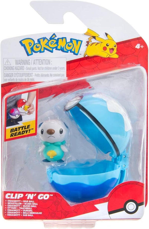 Pokemon Clip 'n Go Oshawott Dive Ball