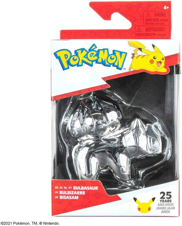 Pokemon 25th Anniversary Select Battle Figure 7cm - Silver Bulbasaur