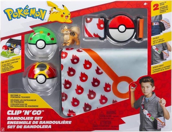 Pokemon Clip 'N' Go Bandolier Set - Growlithe