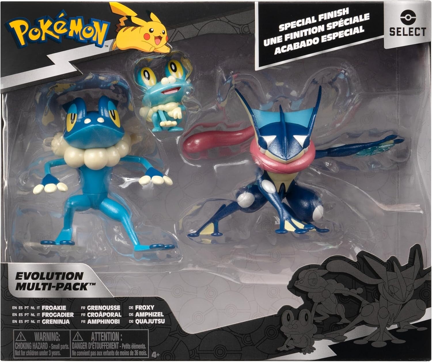 Pokemon Select Evolution Multipack Battle Figures - Froakie, Frogadier, Greninja