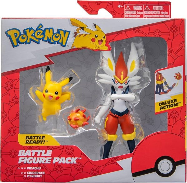 Pokemon Battle Figure Pack - Pikachu & Cinderace