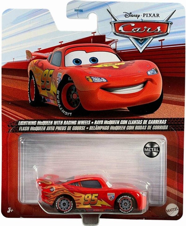 Disney Pixar Cars Die-Cast Lightning McQueen with Racing Wheels