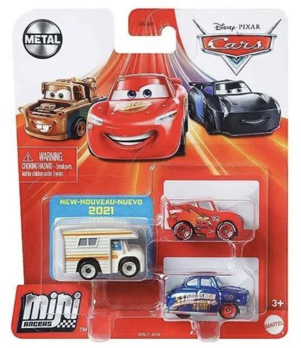 Disney Pixar Cars Mini Racers Set van 3 Auto's (GVG17)