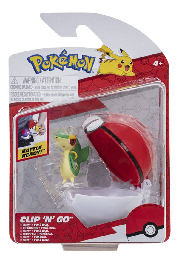Pokemon Clip 'n Go Snivy Poke ball