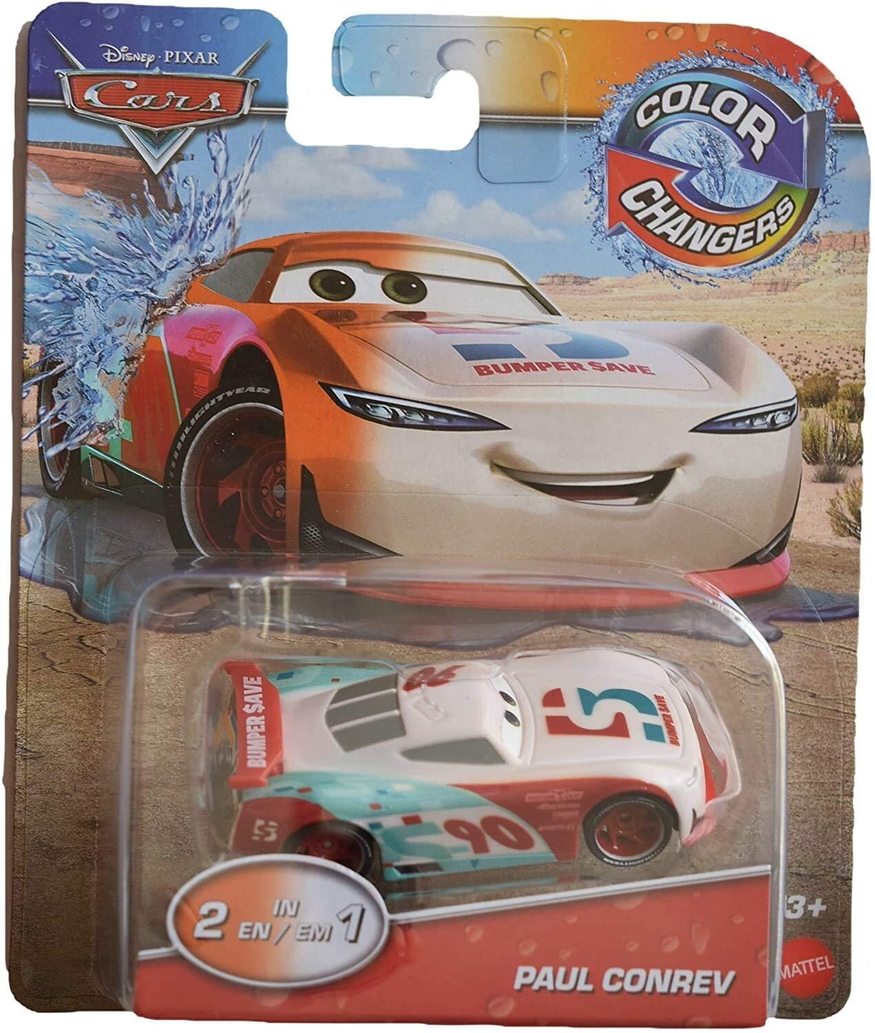 Disney Pixar Cars Color Changers 2-in-1 - Paul Conrev