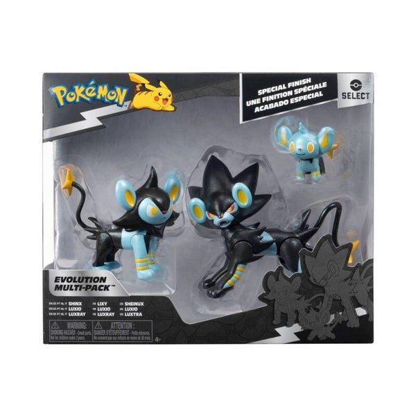 Pokemon Select Evolution Multipack Battle Figures - Shinx, Luxio en Luxray