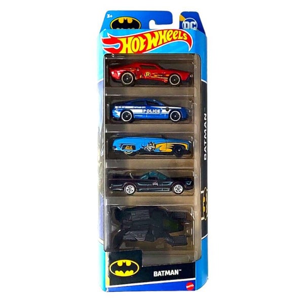 Hot Wheels Cadeauset met 5 Auto's - Batman (HLY68)