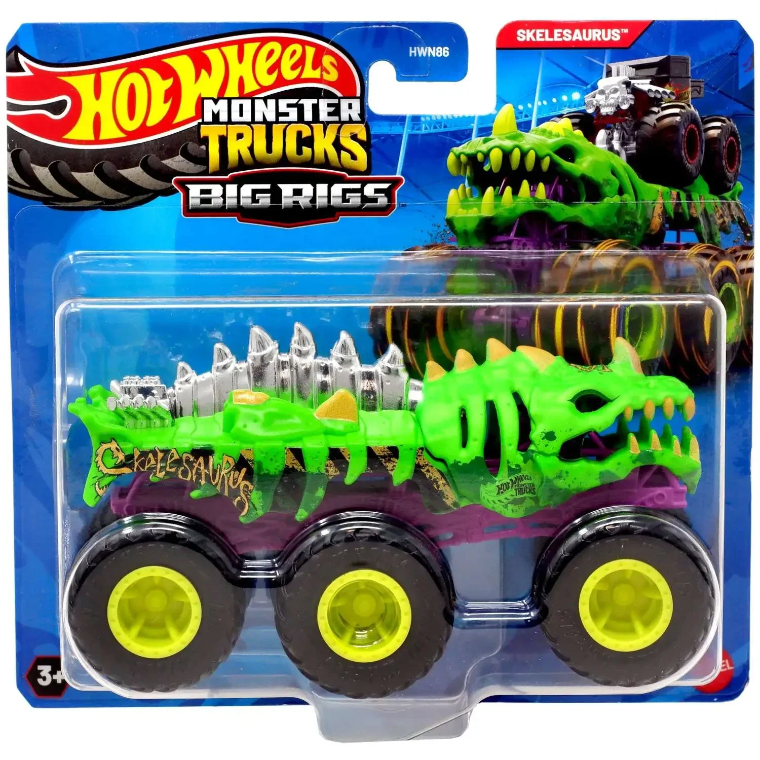Hot Wheels Monster Trucks Big Rigs - Skelesaurus