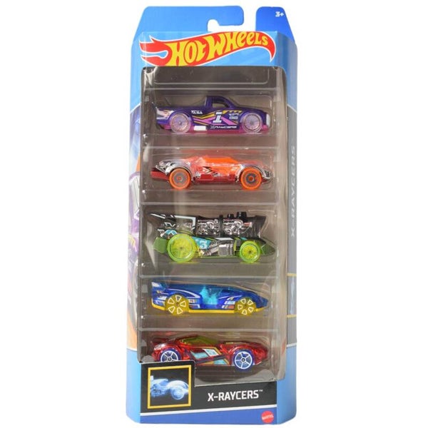 Hot Wheels Cadeauset met 5 Auto's - X-Raycers (HTV41)