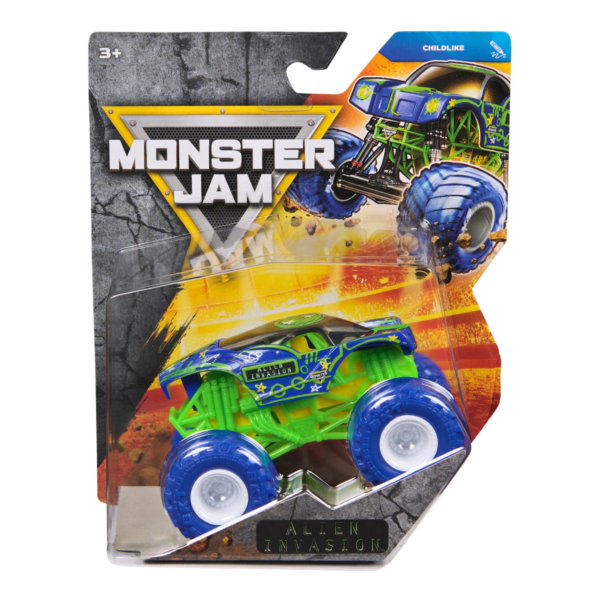 Monster Jam 1:64 Die Cast Truck - Alien Invasion