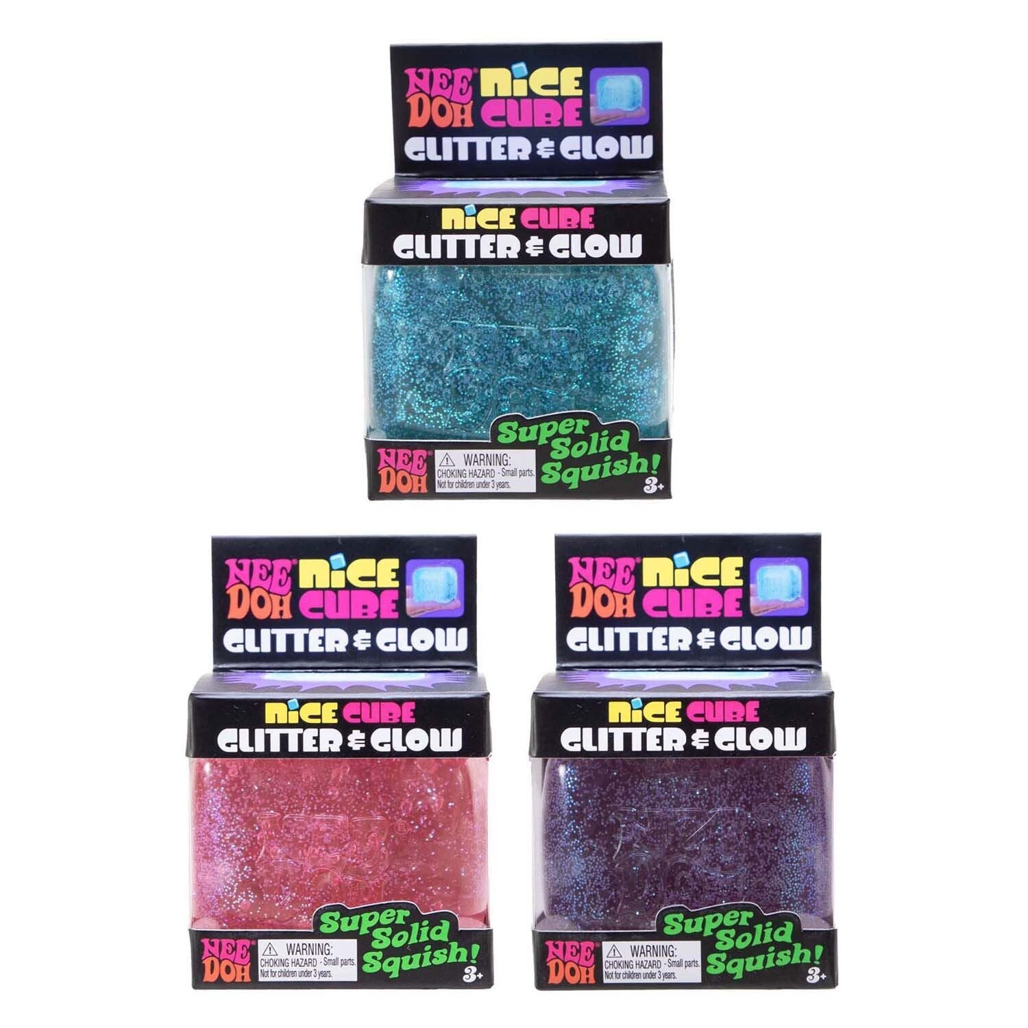 NeeDoh - Nice Cube Glitter & Glow (1 stuk)