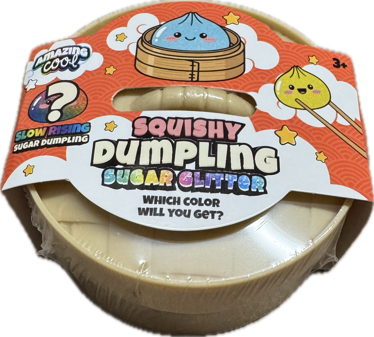 Amazing Cool Dumpling Sugar Glitter Squishy 9 cm