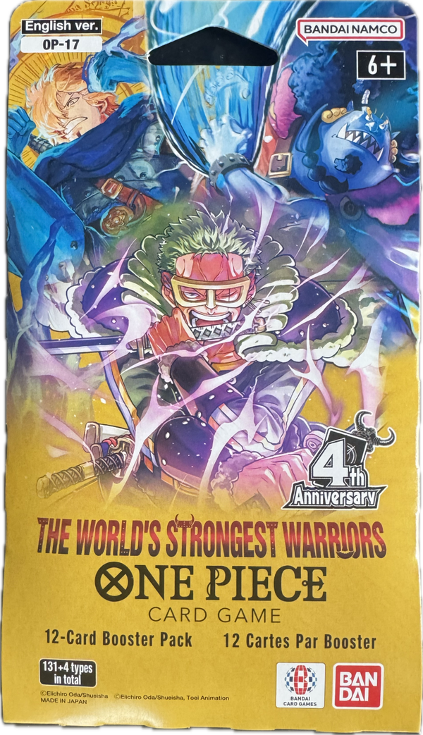 One Piece - The World's Strongest Warriors OP17 - Sleeved Booster Pack