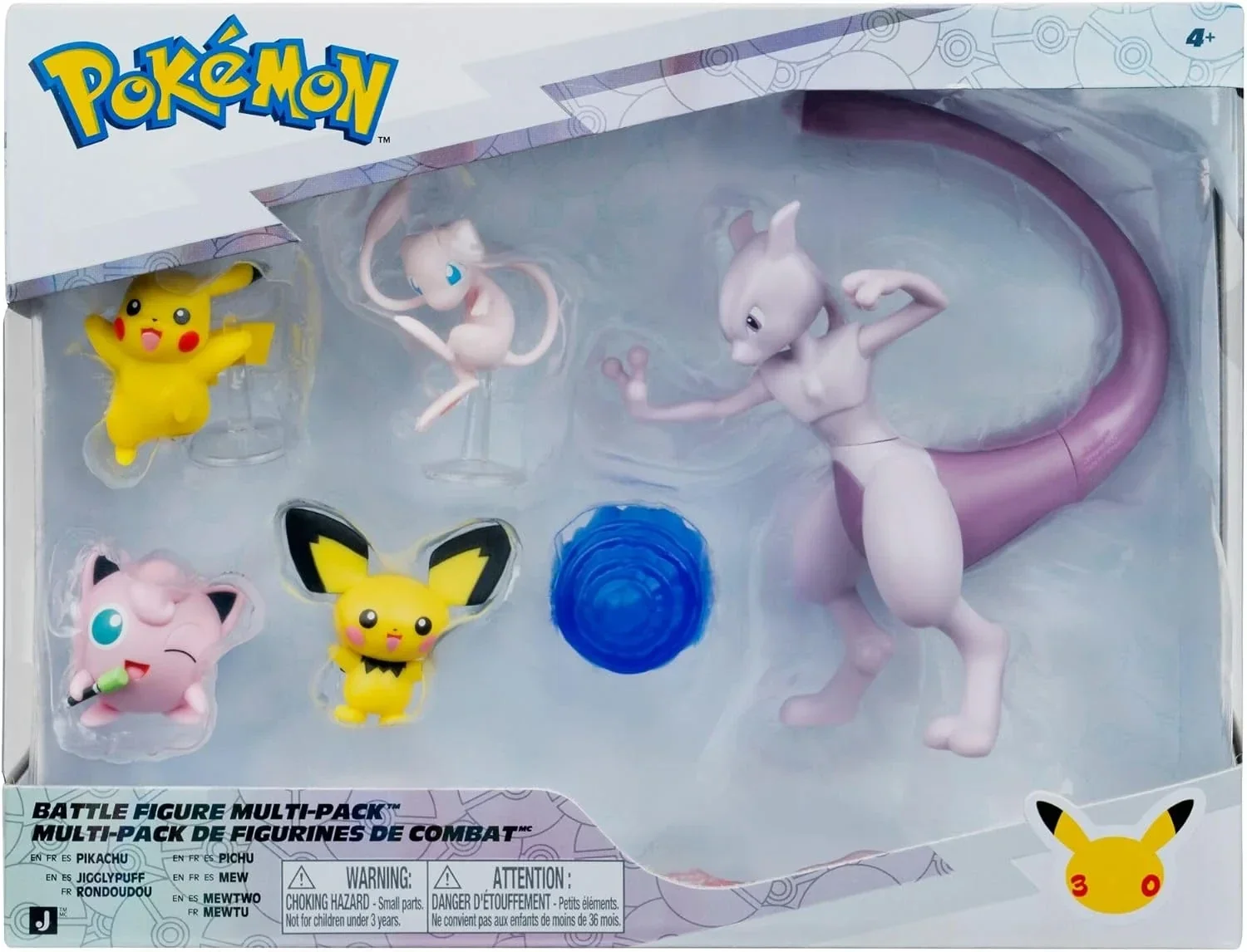 Pokemon 30th Anniversary Multipack Battle Figures - 5-Pack