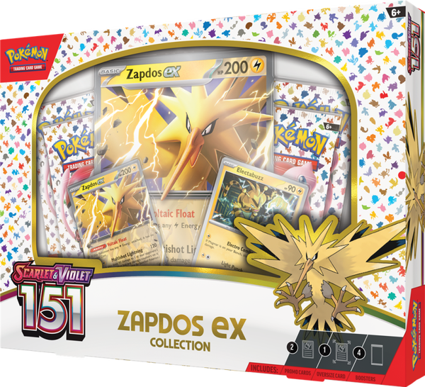Pokemon TCG Scarlet & Violet 151 - Zapdos EX Collection Box