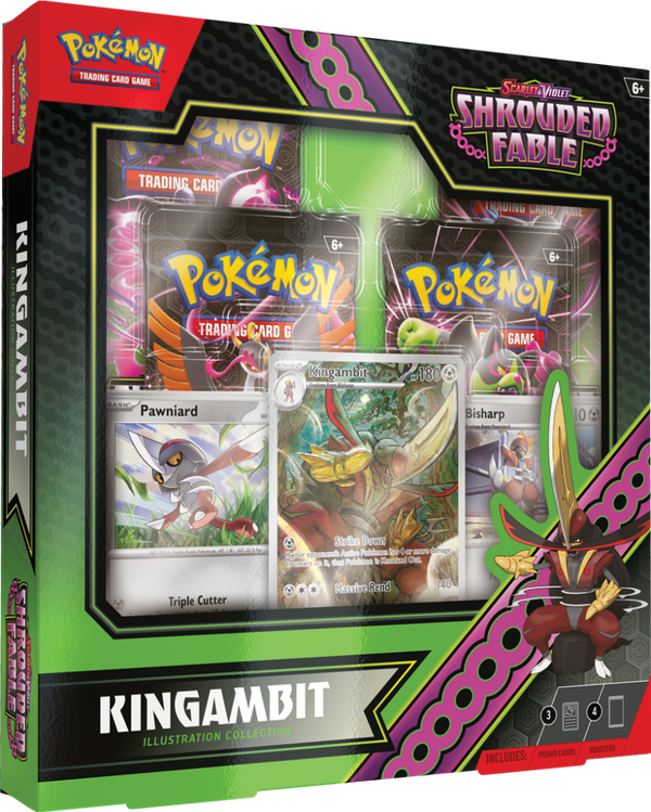 Pokemon TCG Scarlet & Violet Shrouded Fable - Illustration Collection - Kingambit