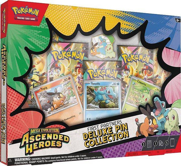 Pokemon TCG Mega Evolution Ascended Heroes - First Partners Deluxe Pin Collection