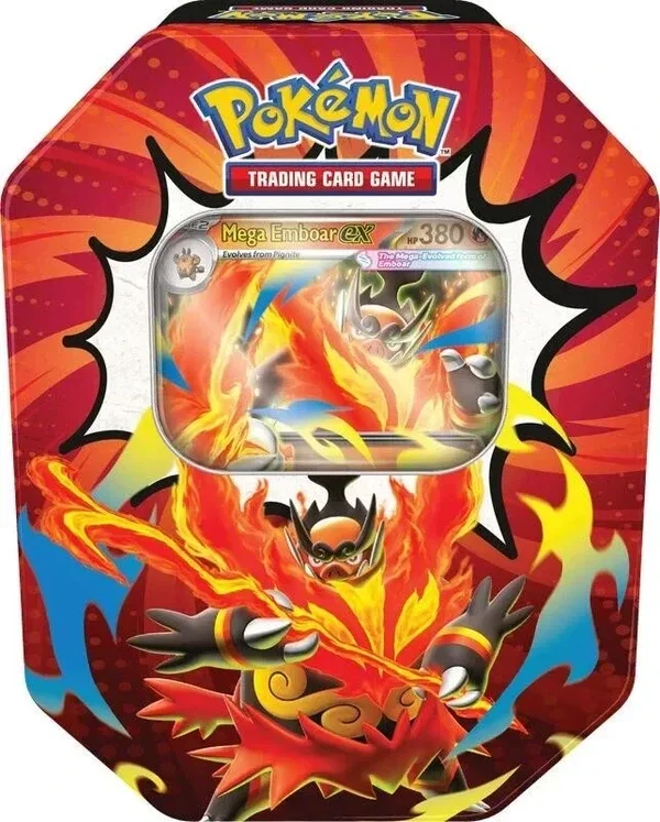 Pokemon TCG Mega Evolution Ascended Heroes Ex Tin - Mega Emboar Ex