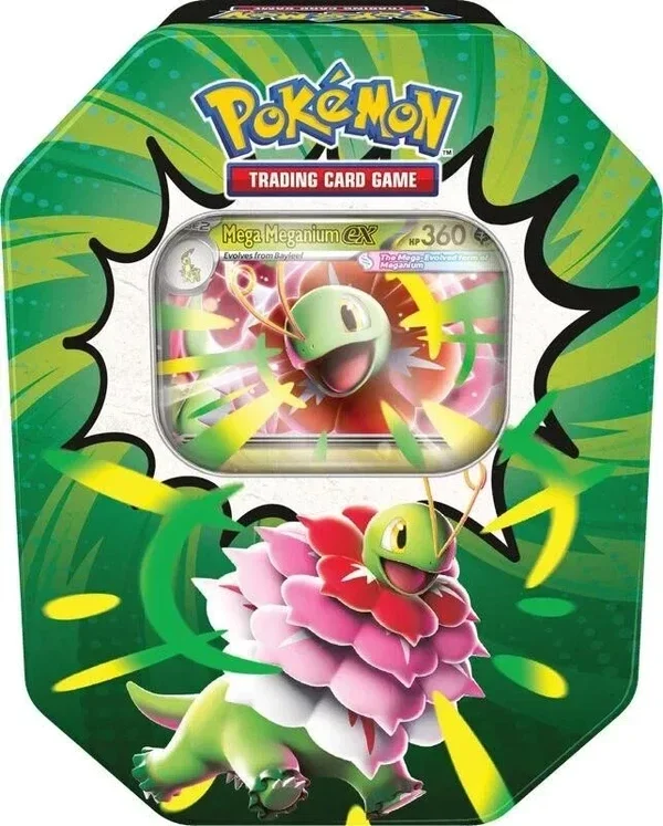 Pokemon TCG Mega Evolution Ascended Heroes Ex Tin - Mega Meganium Ex