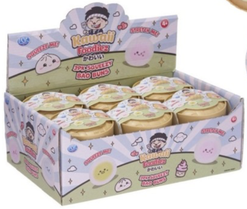 Kawaii Foodiez Squishy Dumplings 3-Pack