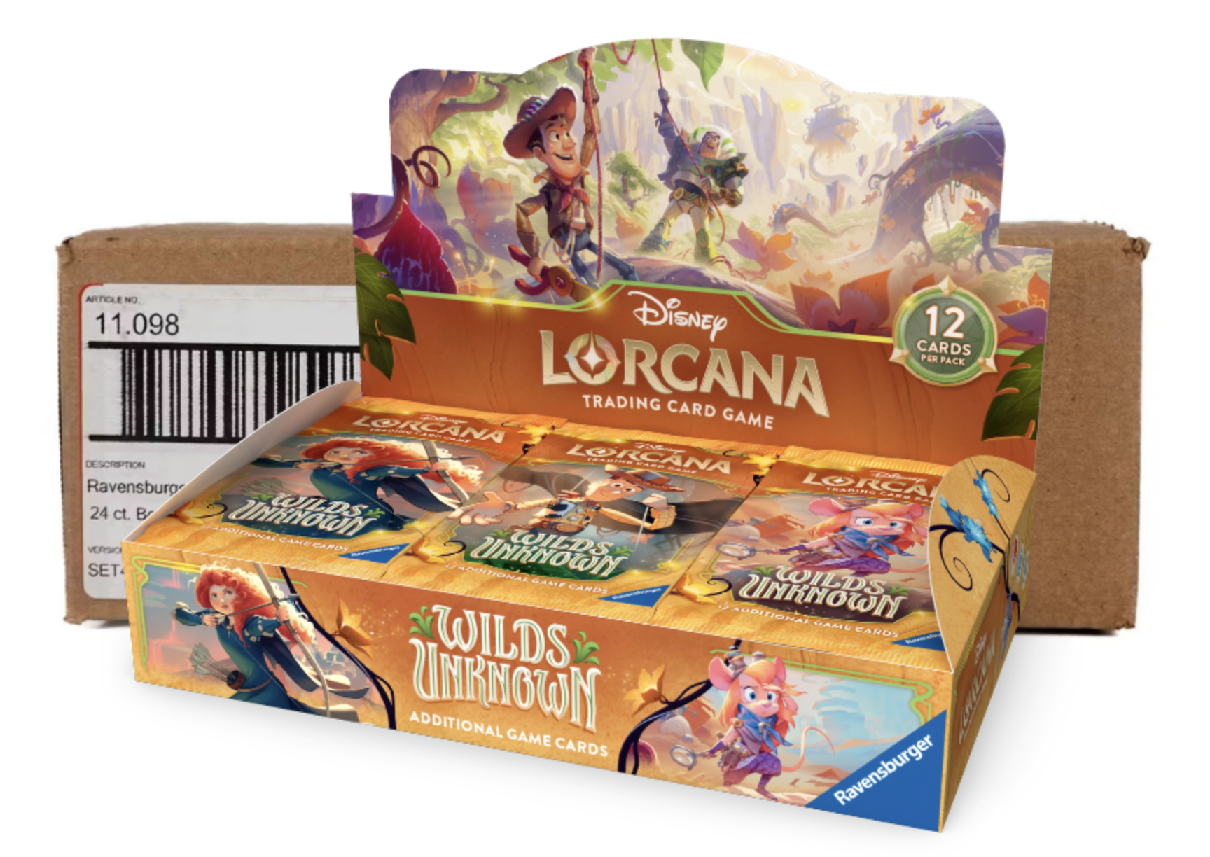 Disney Lorcana TCG Wilds Unknown Boosterbox Case (4 stuks)