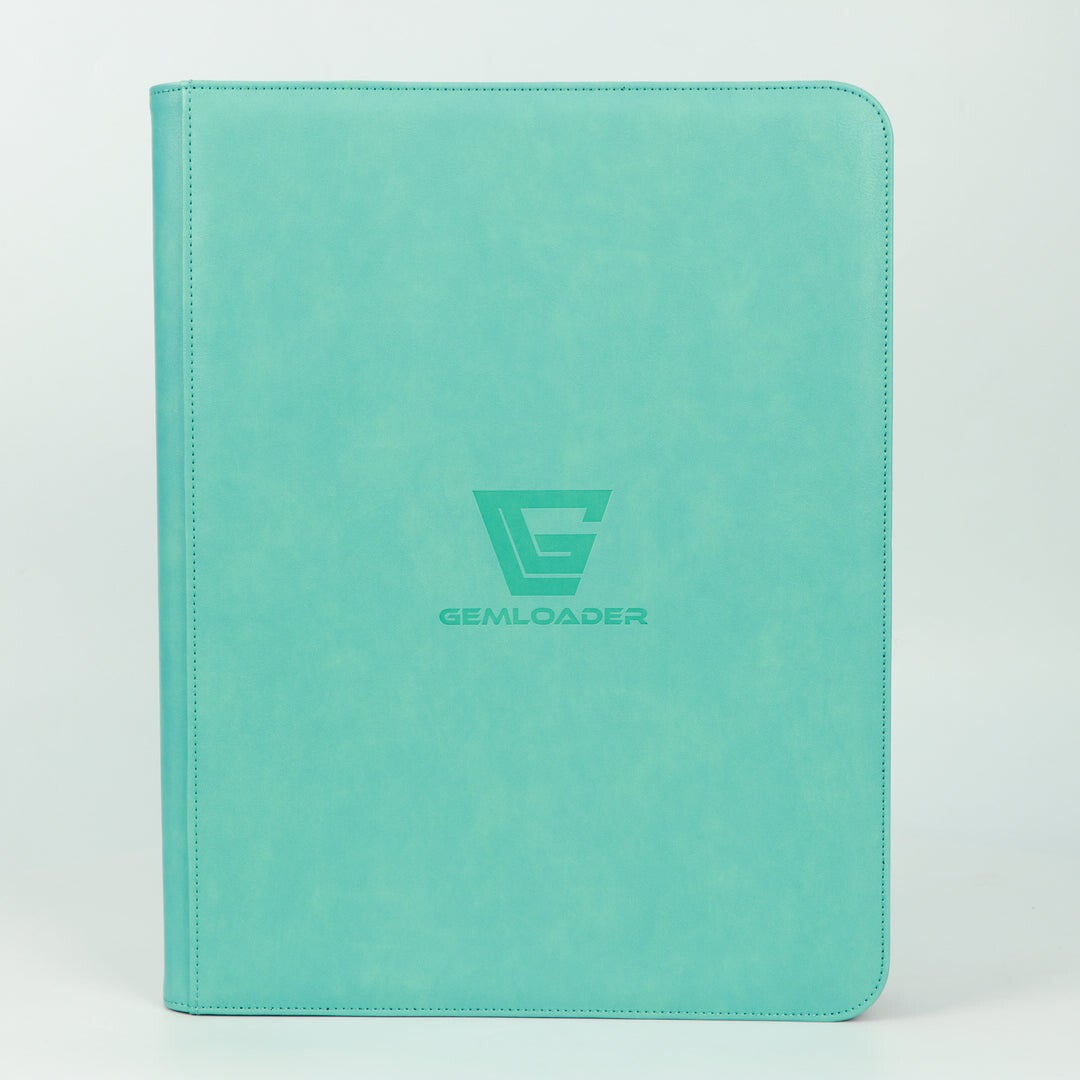 Pokemon TCG Gemloader Premium Toploader Fit Collector's Binder 216-pockets 3X3 - Tiffany Blauw