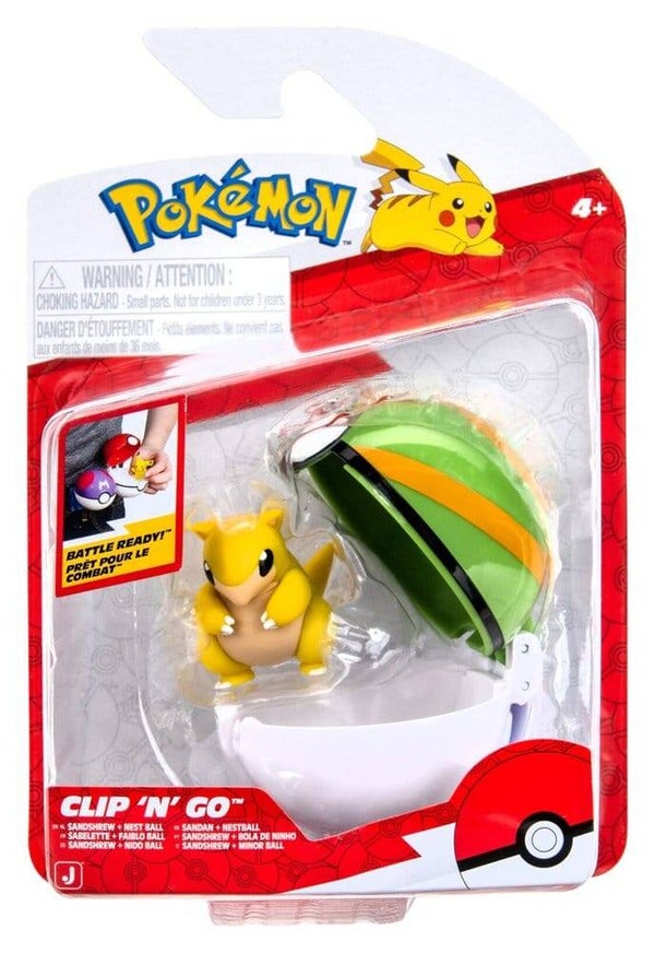 Pokemon Clip 'n Go Sandshrew Nest Ball