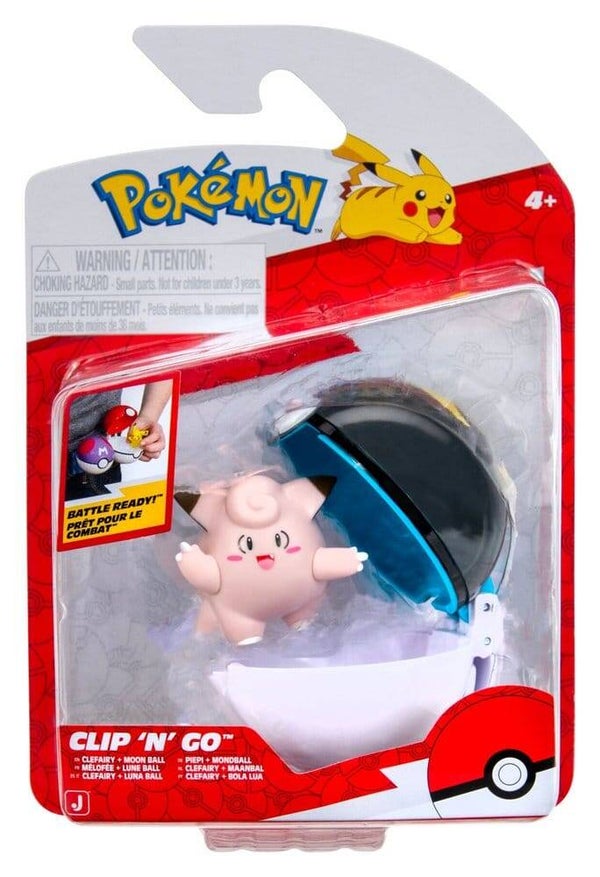 Pokemon Clip 'n Go Clefairy Moon Ball