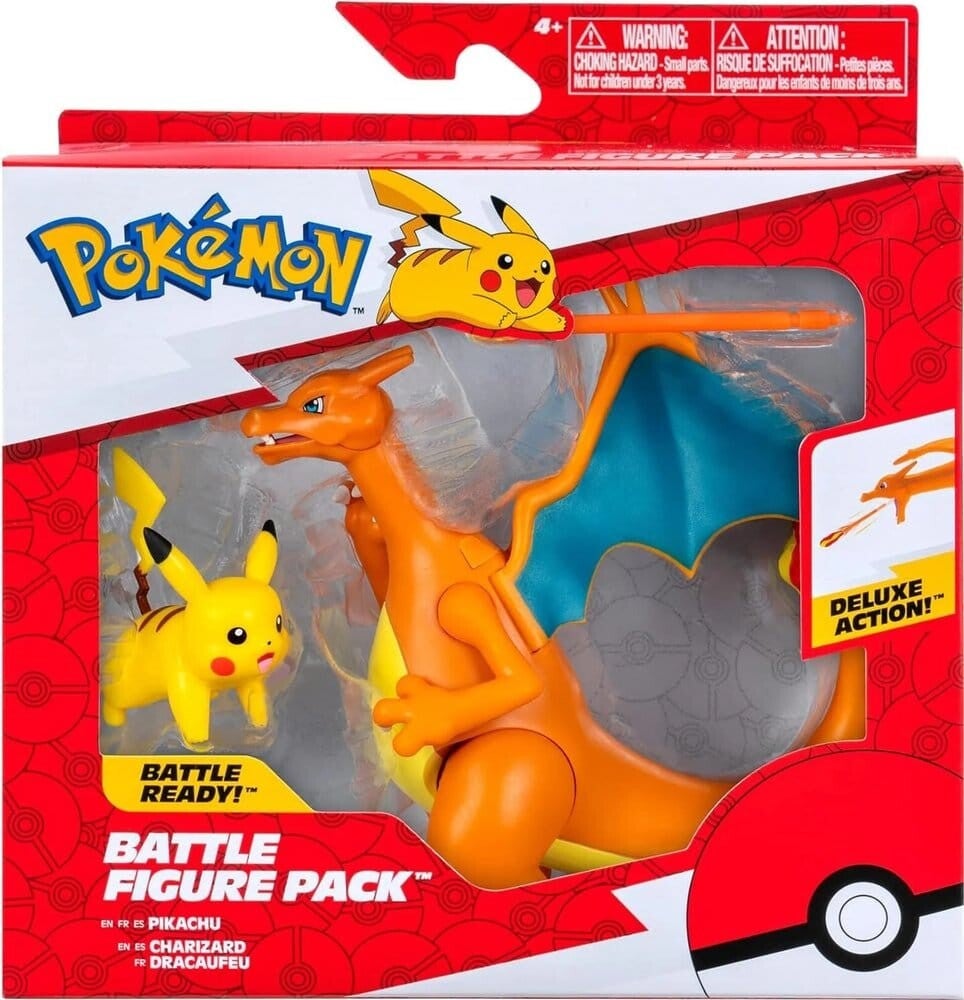 Pokemon Battle Figure Set 2-Pack - Charizard en Pikachu