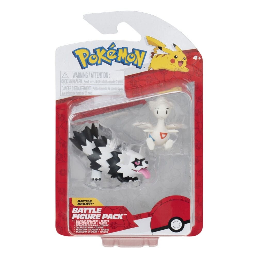 Pokemon Battle Figure Pack - Galarian Zigzagoon & Togetic with Stand