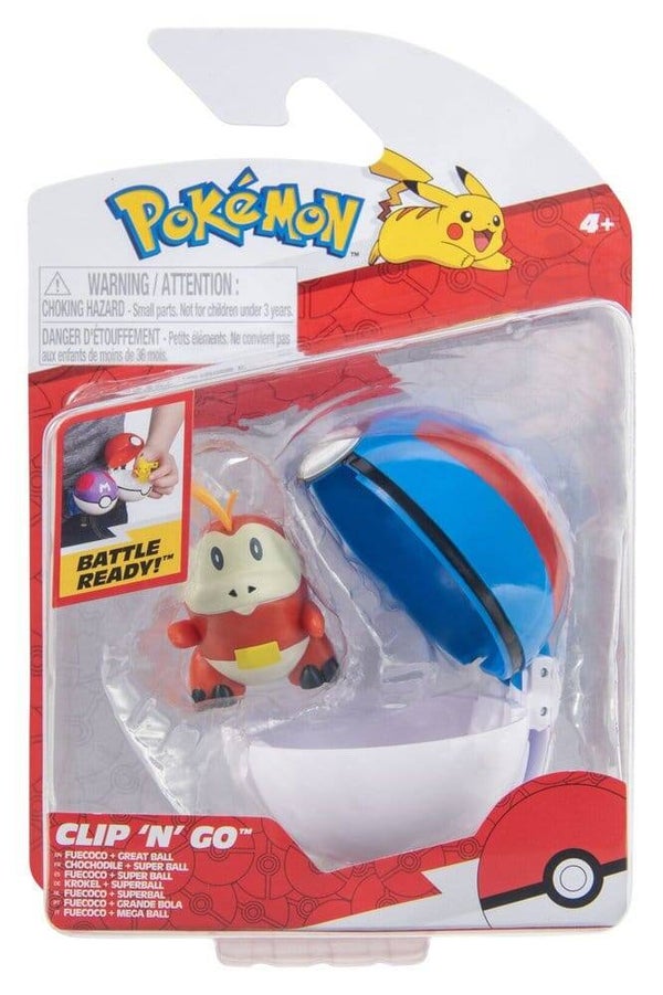 Pokemon Clip 'n Go Fuecoco Great Ball