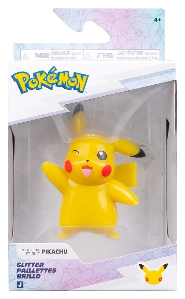 Pokemon 30th Anniversary Glitter Action Figure 8cm - Pikachu