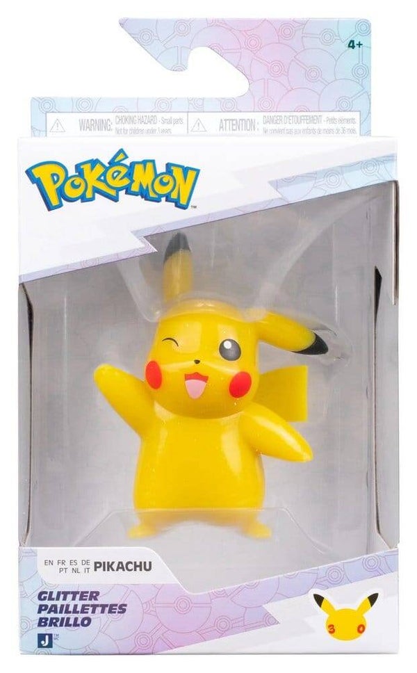 Pokemon 30th Anniversary Glitter Action Figure 8cm - Pikachu