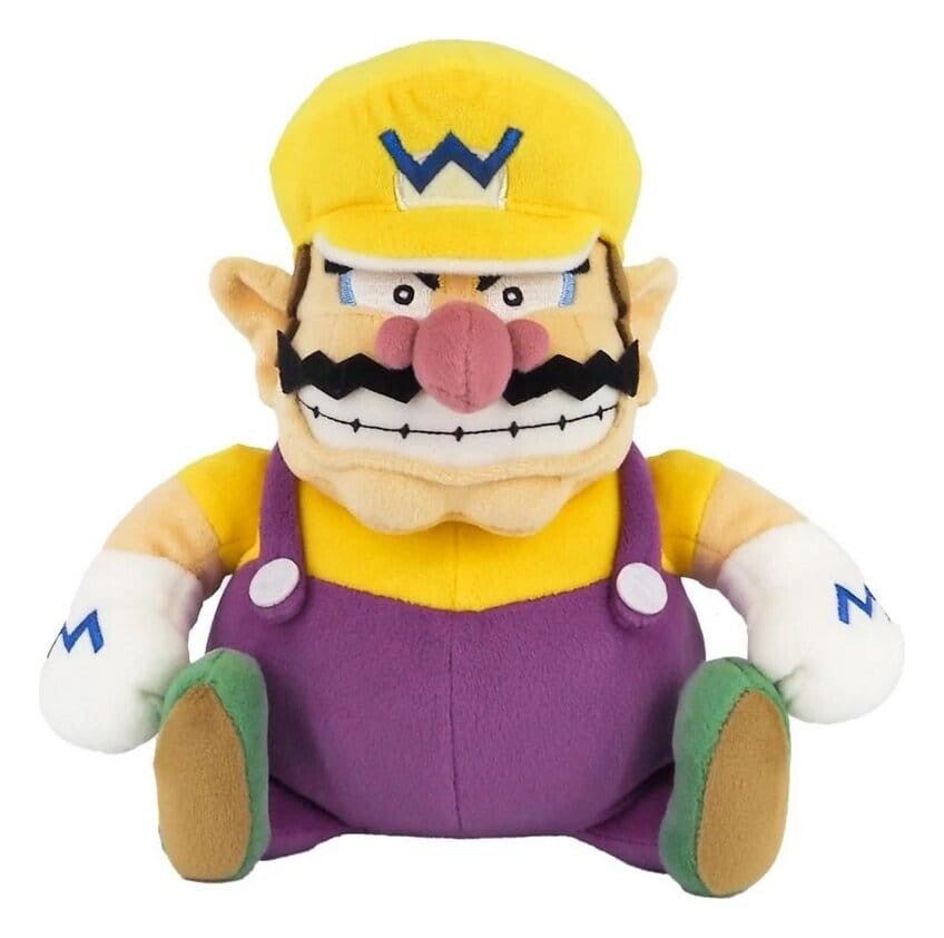 Super Mario - Pluche Figuur - Wario 25 cm