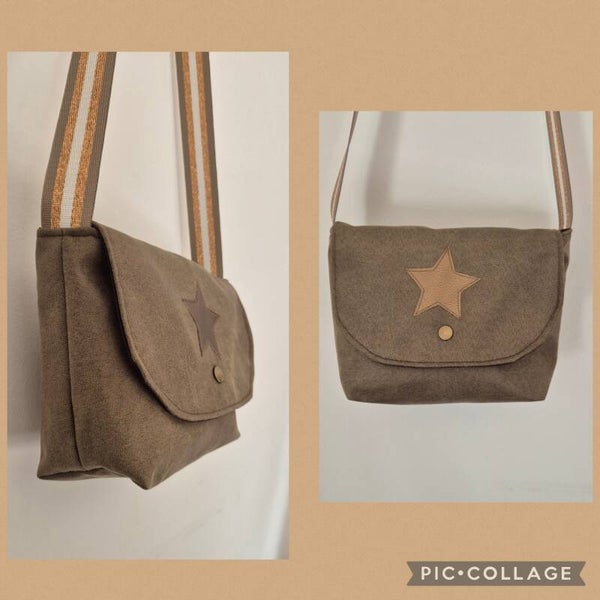 Sac bandoulière kaki avec étoile modèle STAR