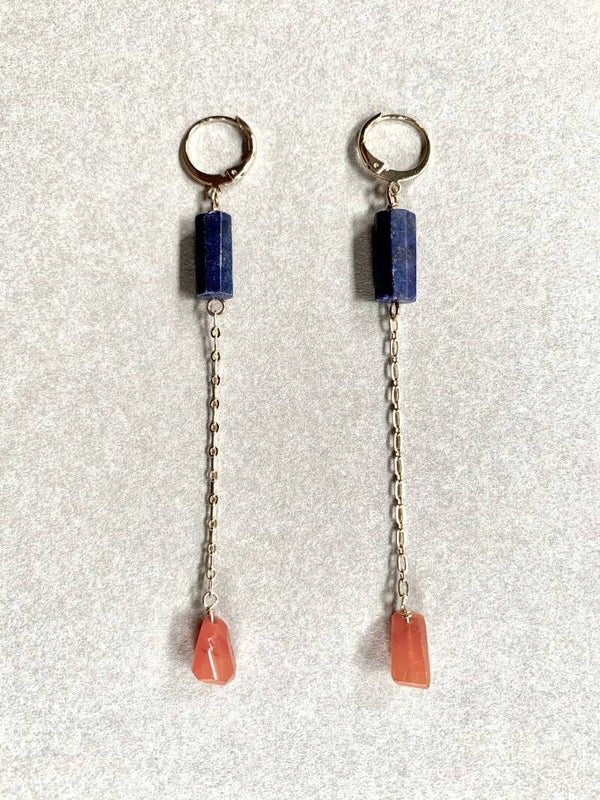 OG Swing Lapis Lazuli Red Carnelian