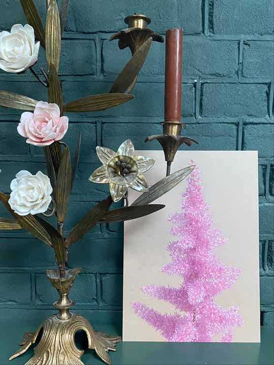 A4 Kerstkaart Pluim spirea