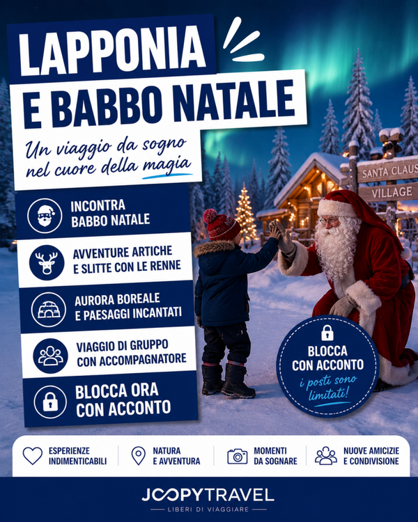 LAPPONIA E BABBO NATALE BLOCCA CON ACCONTO