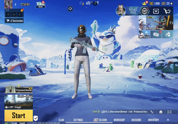 84/300 Mythic fashion, Hoodie crew challenge ,M416 Glacier lvl 6  ,M762 Unicorn lvl 4 , S12k Red lvl 4 killmassage  UZI Juice lvl 4 killmassage  DBS Prime lvl 4