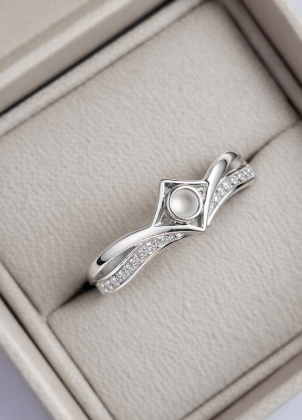 Inverted wishbone ring