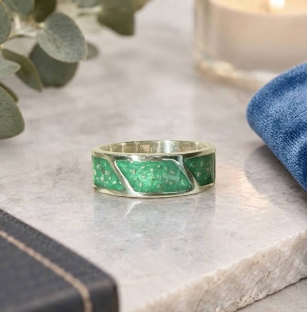Gents Triple Channel Memorial Ring